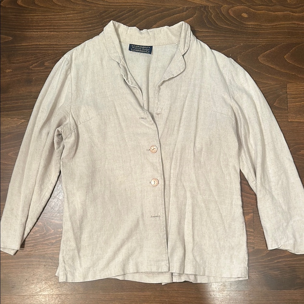 Willow Ridge Beige Women’s Button-Up